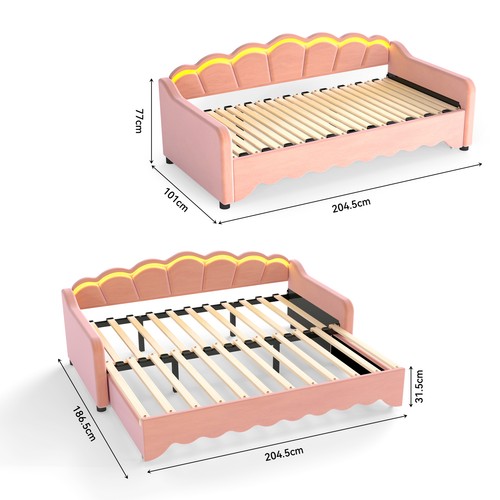 Letto imbottito divano - ,