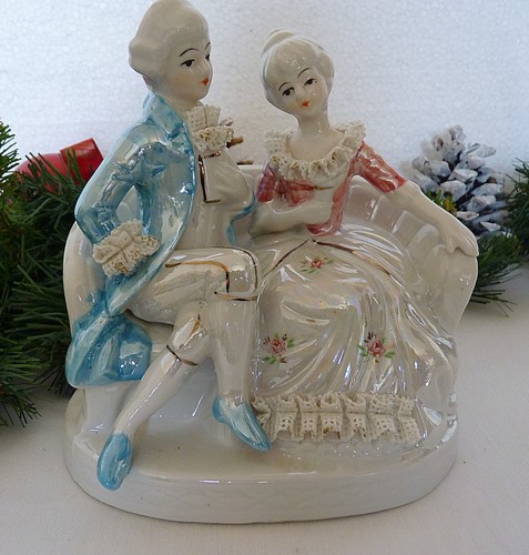 Statuina vintage porcellana - vintage, in