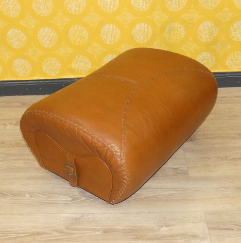 Sgabello stile baseball pelle