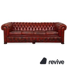 Chesterfield Leder Sofa Braun
